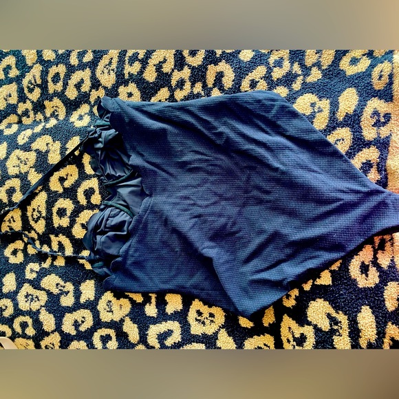 Size L black scalloped halter Marysia one piece bathing suit - Picture 6 of 8